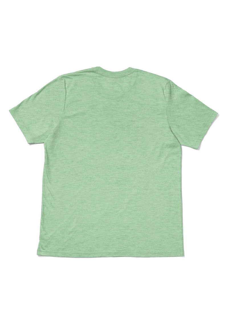 Men's Prism Mint Green Heather Short Sleeve Crew Neck T-Shirt - Perfect TShirt Co