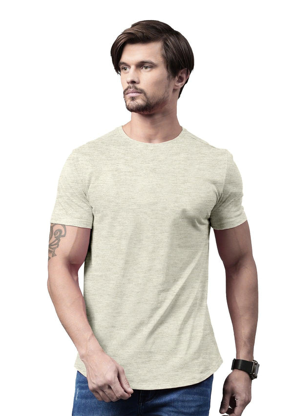 Men's Prism Natural White Heather Short Sleeve Crew Neck T-Shirt - Perfect TShirt Co