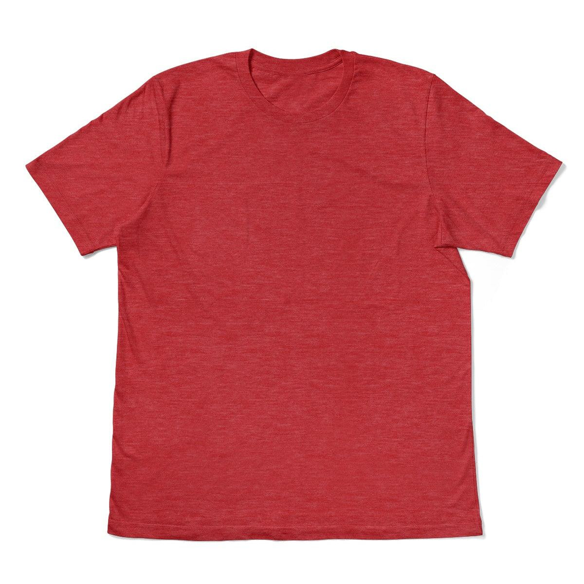 Men's Red Heather Crew Neck T-Shirt
