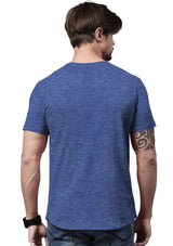 Men's Royal Blue Heather Short Sleeve Crew Neck T-Shirt - Perfect TShirt Co