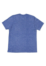 Men's Royal Blue Heather Short Sleeve Crew Neck T-Shirt - Perfect TShirt Co