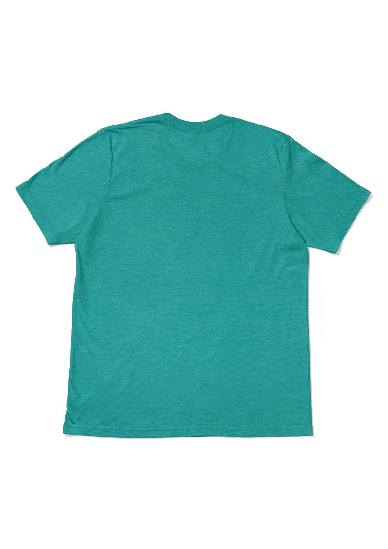 Men's Sea Green Heather Short Sleeve Crew Neck T-Shirt - Perfect TShirt Co