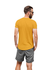 Men's Short Sleeve Crew Neck T-Shirt - Gold Yellow - Perfect TShirt Co