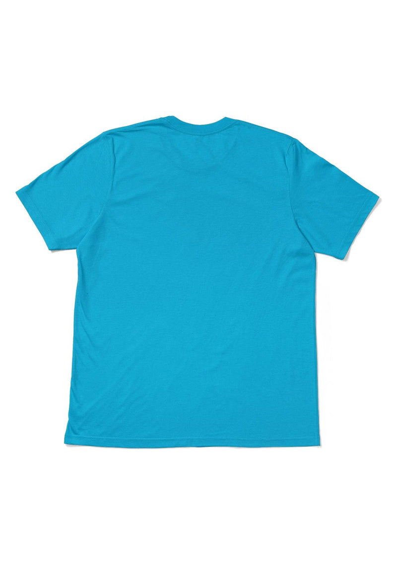 Men's Short Sleeve Crew Neck Turquoise T-Shirt - Perfect TShirt Co