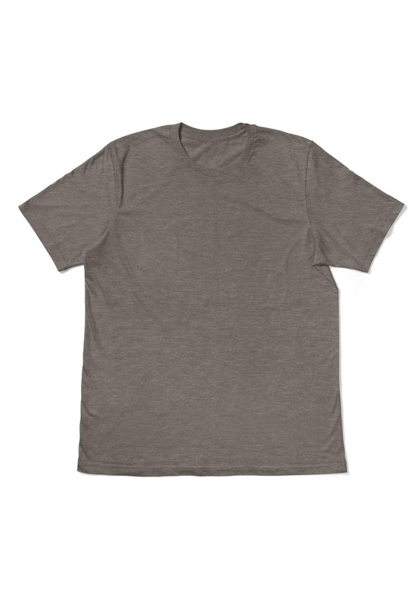Men's Stone Gray Heather Short Sleeve Crew Neck T-Shirt - Perfect TShirt Co
