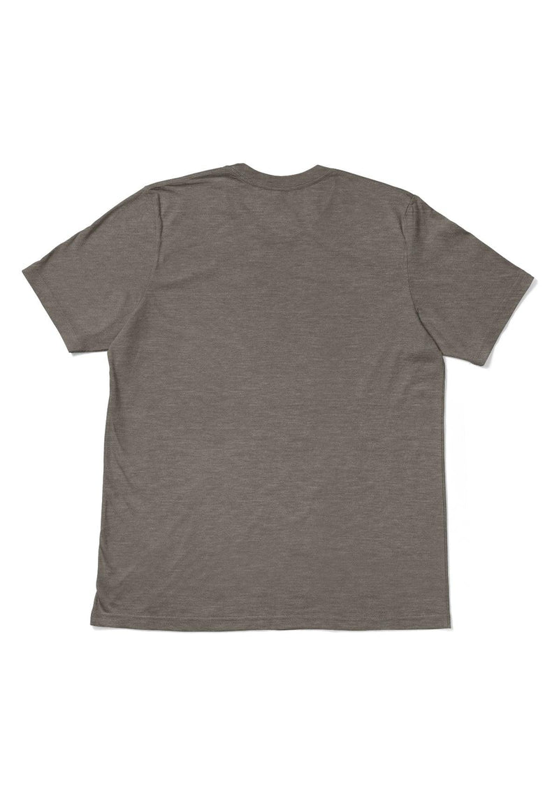 Men's Stone Gray Heather Short Sleeve Crew Neck T-Shirt - Perfect TShirt Co