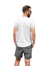 Men's White Short Sleeve Crew Neck T-Shirt - Airlume Cotton - Perfect TShirt Co