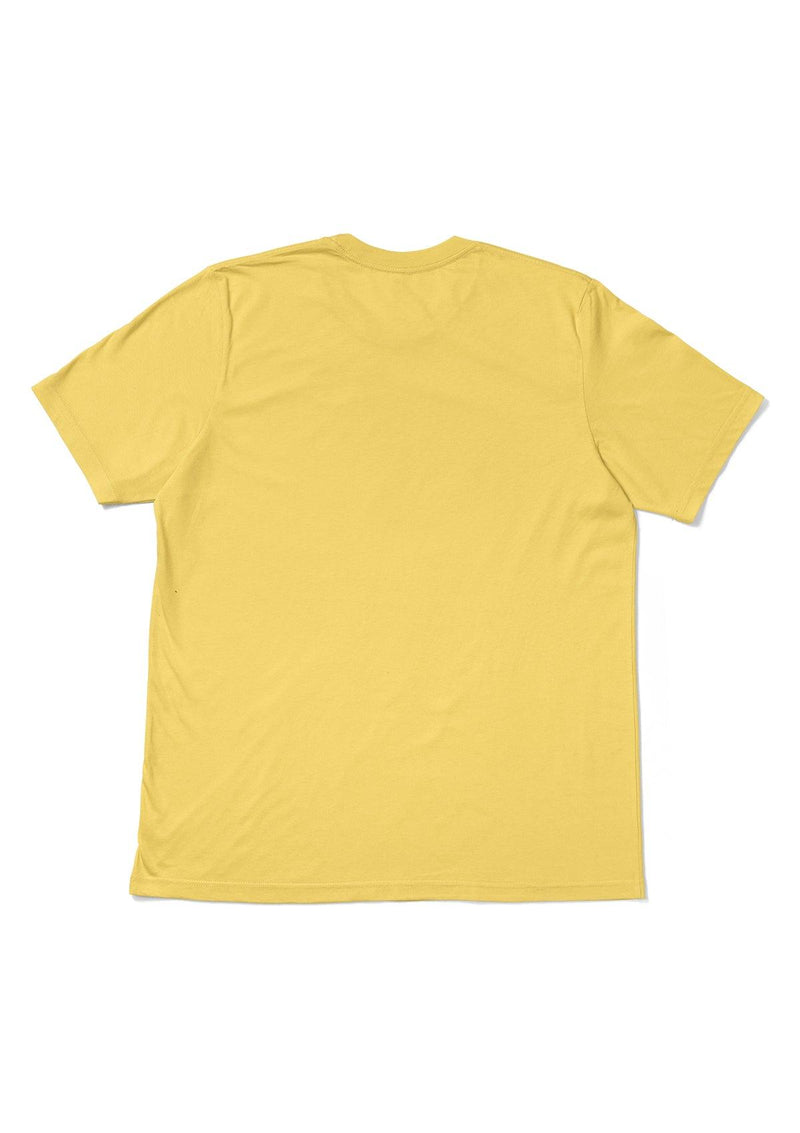 Men's Yellow Short Sleeve Crew Neck T-Shirt - Perfect TShirt Co