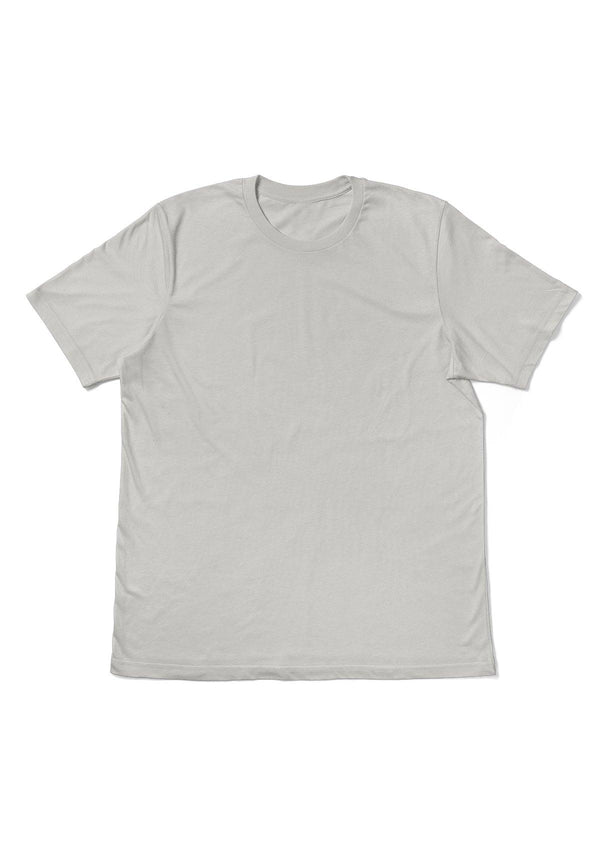 Mens T-Shirt Short Sleeve Crew Neck Aluminum Gray - Perfect TShirt Co