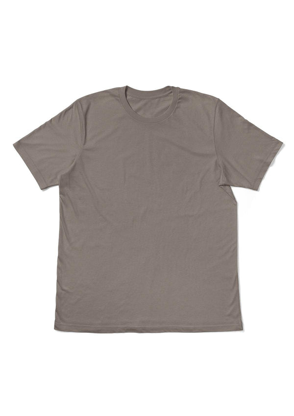 Mens T-Shirt Short Sleeve Crew neck Asphalt Gray - Perfect TShirt Co