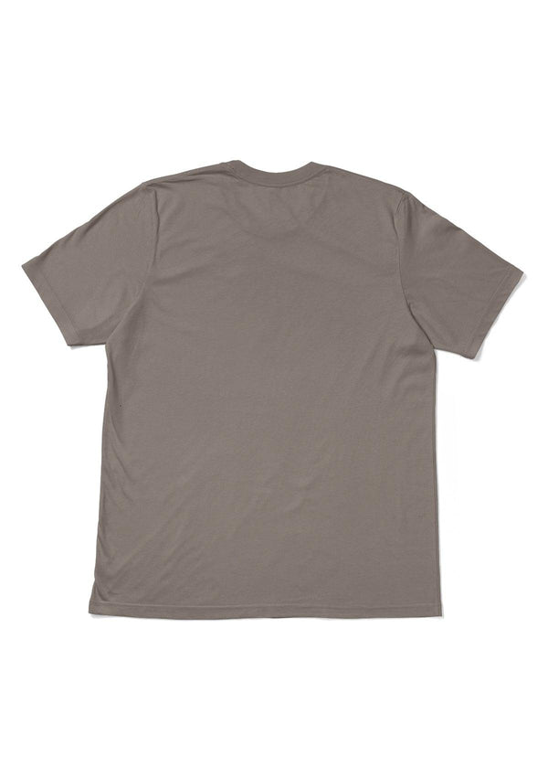 Mens T-Shirt Short Sleeve Crew neck Asphalt Gray - Perfect TShirt Co