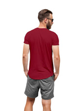 Mens T-Shirt Short Sleeve Crew Neck Canvas Red - Perfect TShirt Co