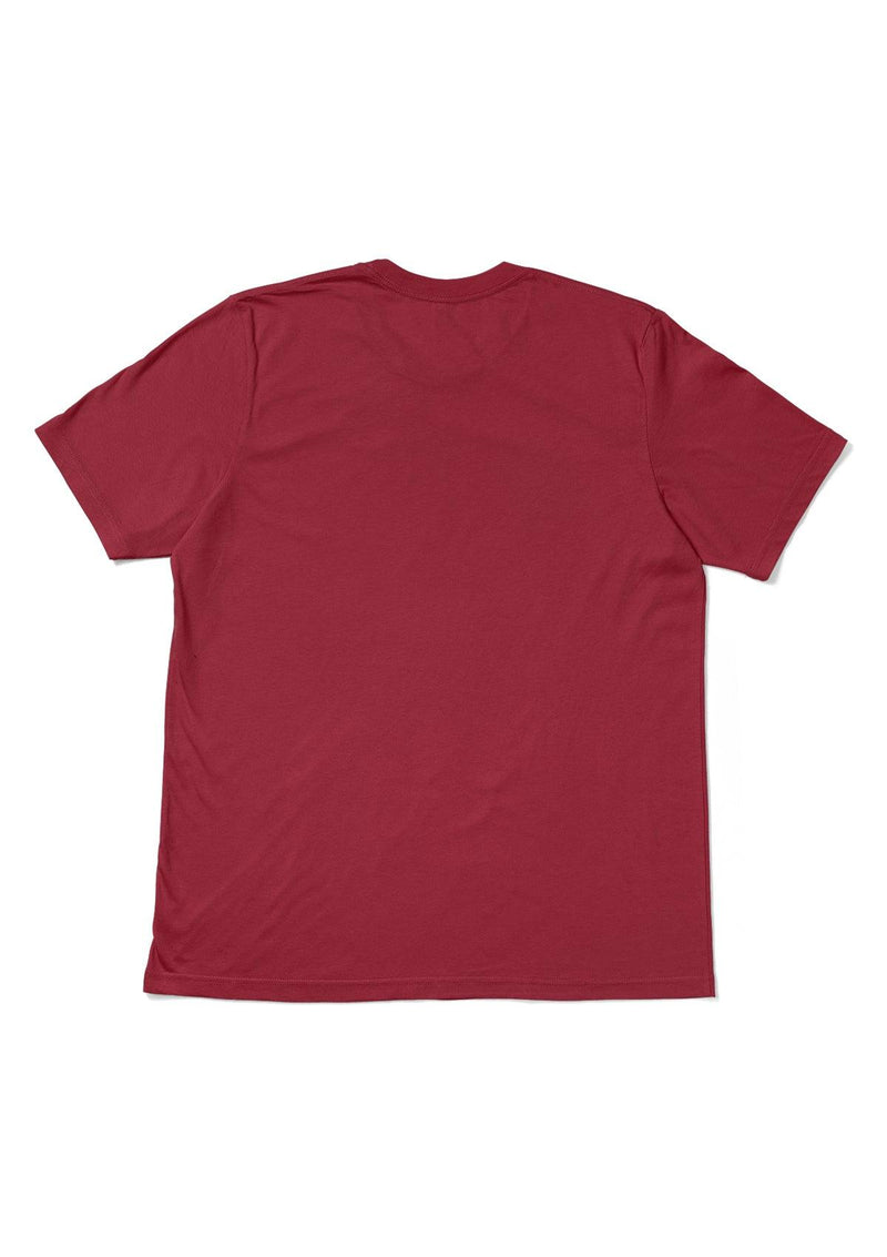 Mens T-Shirt Short Sleeve Crew Neck Canvas Red - Perfect TShirt Co