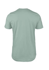 Mens T-Shirt Short Sleeve Crew Neck Dusty Blue Cotton - Perfect TShirt Co