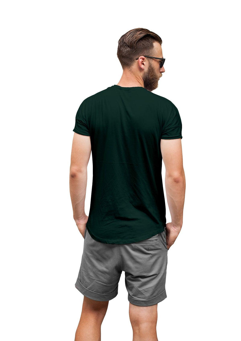 Mens T-Shirt Short Sleeve Crew Neck Forest Green Cotton - Perfect TShirt Co