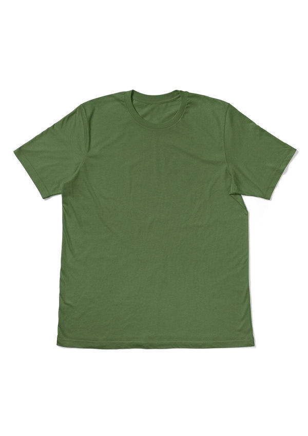 Mens T-Shirt Short Sleeve Crew Neck Leaf Green - Perfect TShirt Co