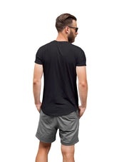 Mens T-Shirt Short Sleeve Crew Neck Midnight Gray - Perfect TShirt Co