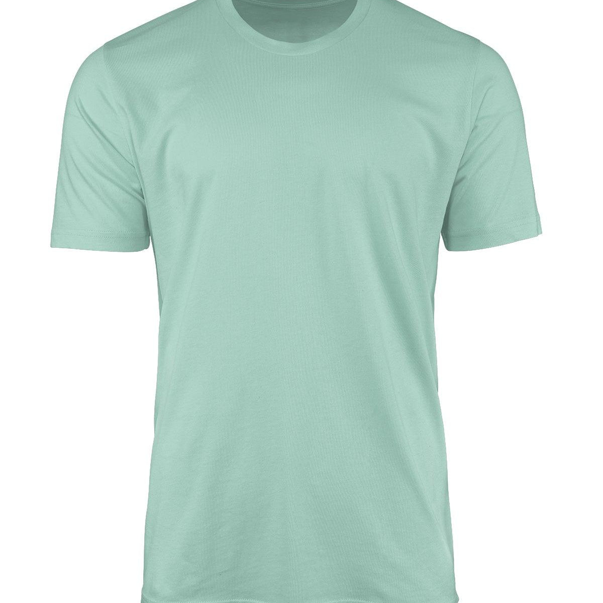 Mens T-Shirt Short Sleeve Crew Neck Mint Green Cotton - Perfect TShirt Co