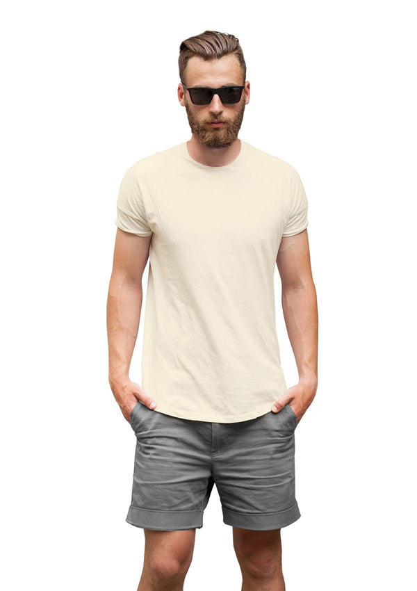 Mens T-Shirt Short Sleeve Crew Neck Natural Cotton - Perfect TShirt Co