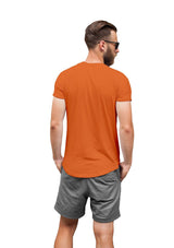 Mens T-Shirt Short Sleeve Crew Neck Orange - Perfect TShirt Co