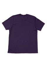 Mens T-Shirt Short Sleeve Crew Neck Purple Cotton - Perfect TShirt Co