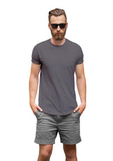 Mens T-Shirt Short Sleeve Crew Neck Storm Gray - Perfect TShirt Co