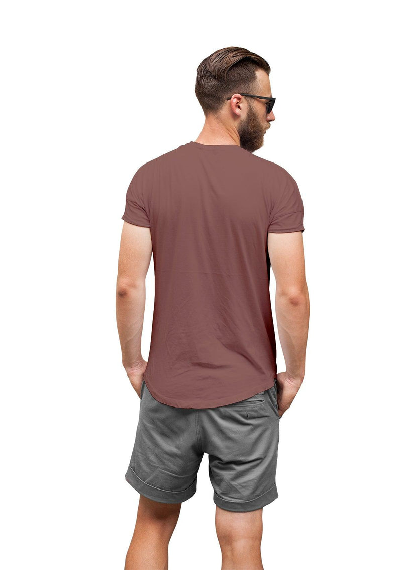 Mens T-Shirt Short Sleeve Crew Neck Taupe Brown - Perfect TShirt Co