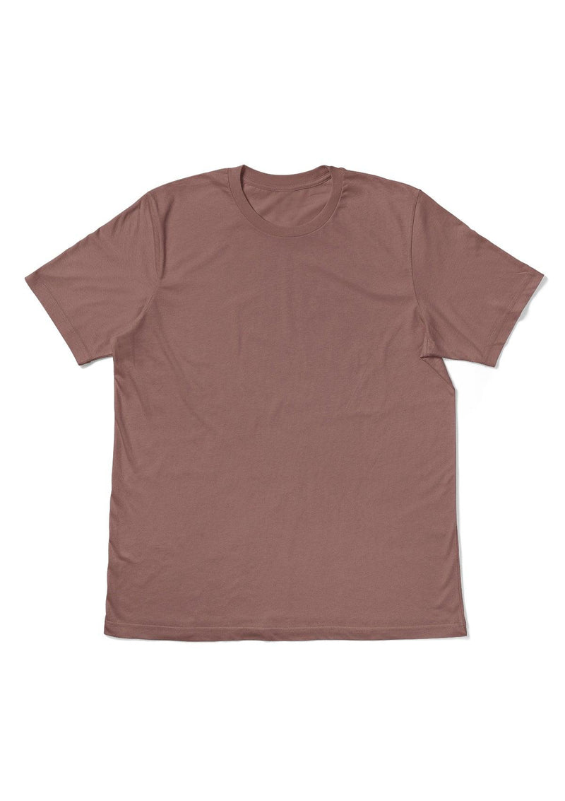 Mens T-Shirt Short Sleeve Crew Neck Taupe Brown - Perfect TShirt Co