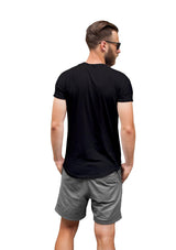 Mens T-Shirt Short Sleeve Crew Neck Vintage Black - Perfect TShirt Co