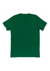 Mens T-Shirt Short Sleeve V-Neck Kelly Green - Perfect TShirt Co