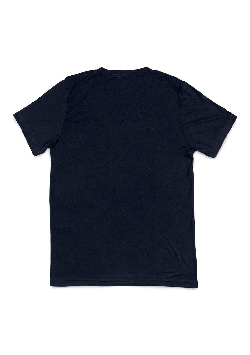 Mens T-Shirt Short Sleeve V-Neck Navy Blue - Perfect TShirt Co