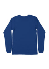 Mens T-Shirts Long Sleeve Crew Neck Royal Blue - Perfect TShirt Co
