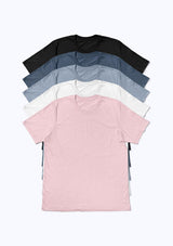 Mens T-Shirts Short Sleeve Crew Cruise Collection 5 Pack - Perfect TShirt Co