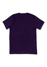 Mens T-Shirts Short Sleeve V-Neck Team Purple - Perfect TShirt Co