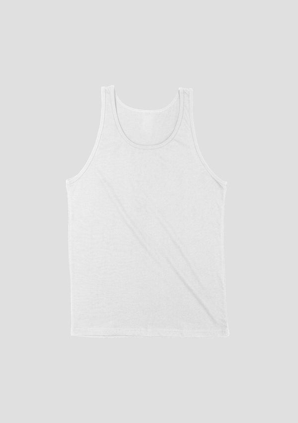 Mens Tank T-Shirts Clean Cotton White - Perfect TShirt Co