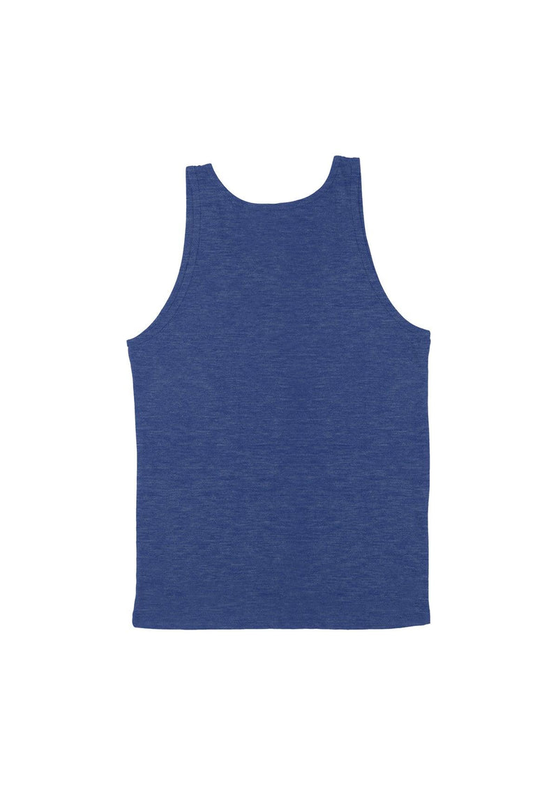 Mens Tank T-Shirts True Royal Blue Tri-Blend - Perfect TShirt Co