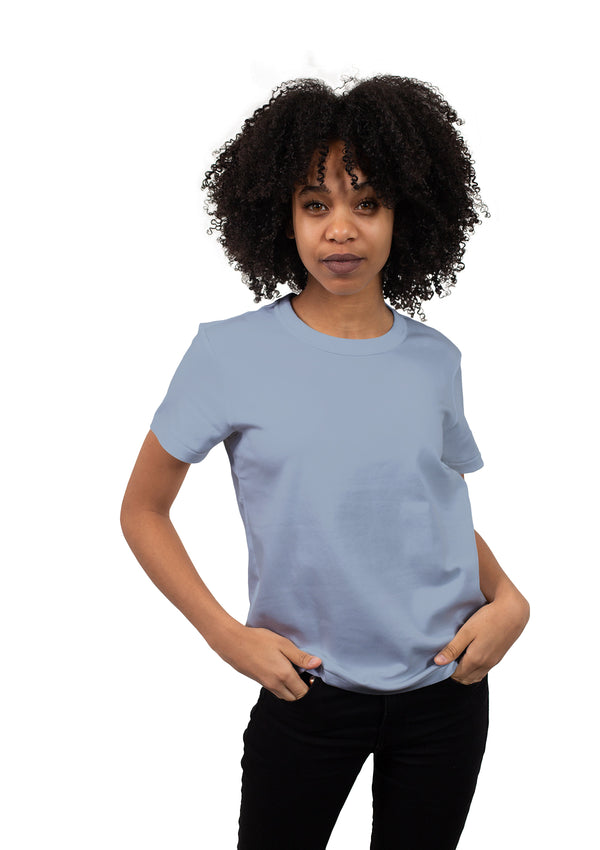 Womens Boyfriend T-Shirt - Ozone Blue