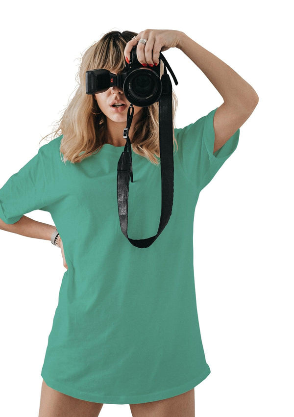 Perfect TShirt Co Womens Original Boyfriend T-Shirt Vivid Teal Green - Perfect TShirt Co