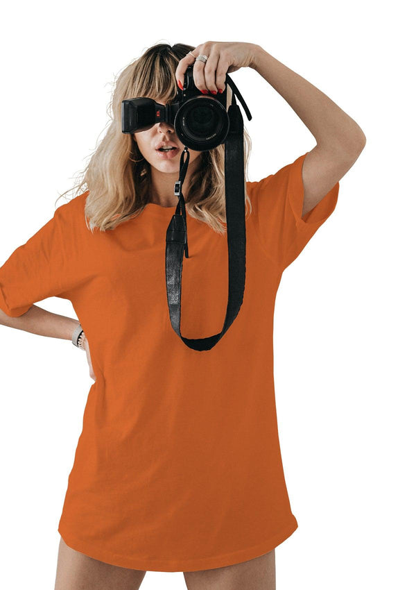 Perfect TShirt Co Womens Original Boyfriend T-Shirt - Yummy Orange - Perfect TShirt Co