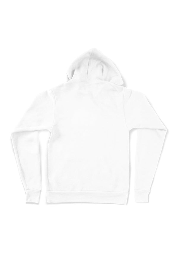 Pullover Kangaroo Fleece White Hoodie - Perfect TShirt Co