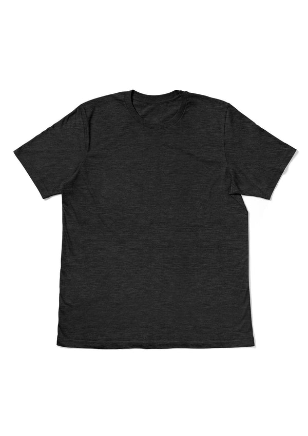 Unisex T-Shirt Short Sleeve Crew Neck Black Heather - Perfect TShirt Co