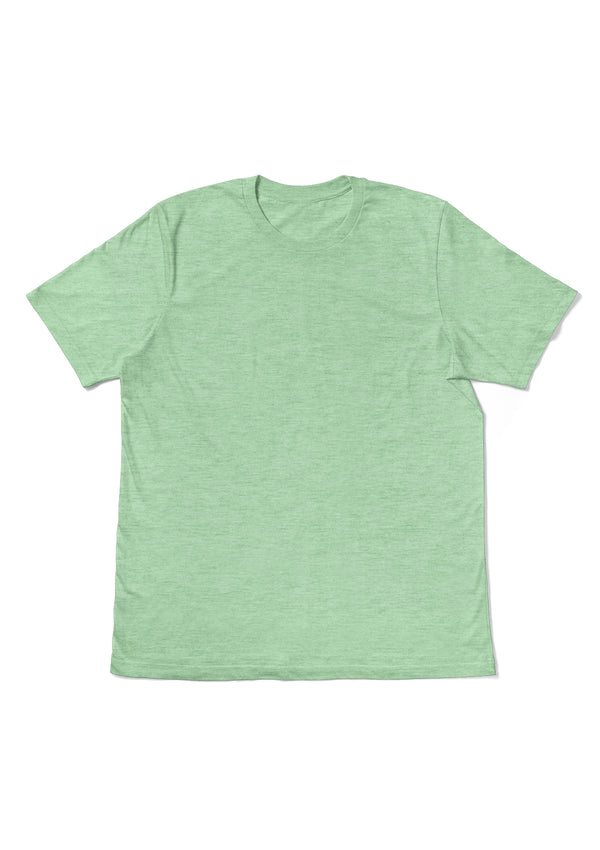 Mens T-Shirt Short Sleeve Crew Neck Prism Mint Green Heather