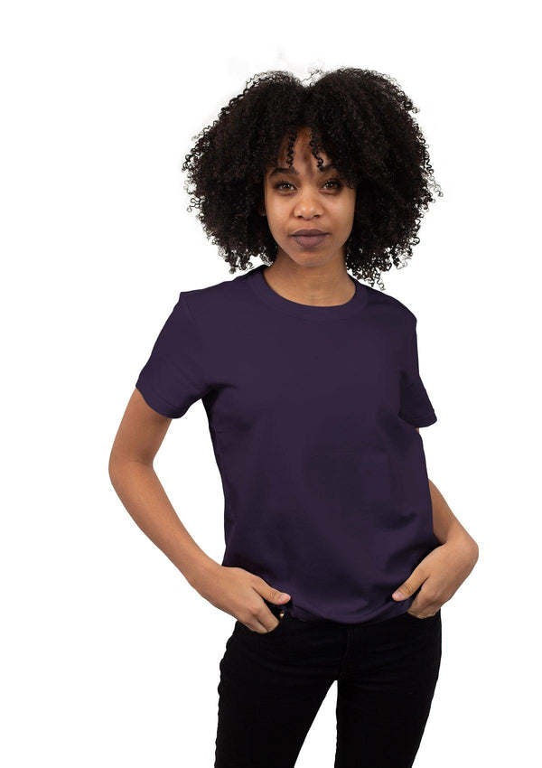 Womens Boyfriend T-Shirt Team Purple - Perfect TShirt Co