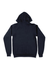 Zip Kangaroo Fleece Hoodie Navy Blue - Perfect TShirt Co
